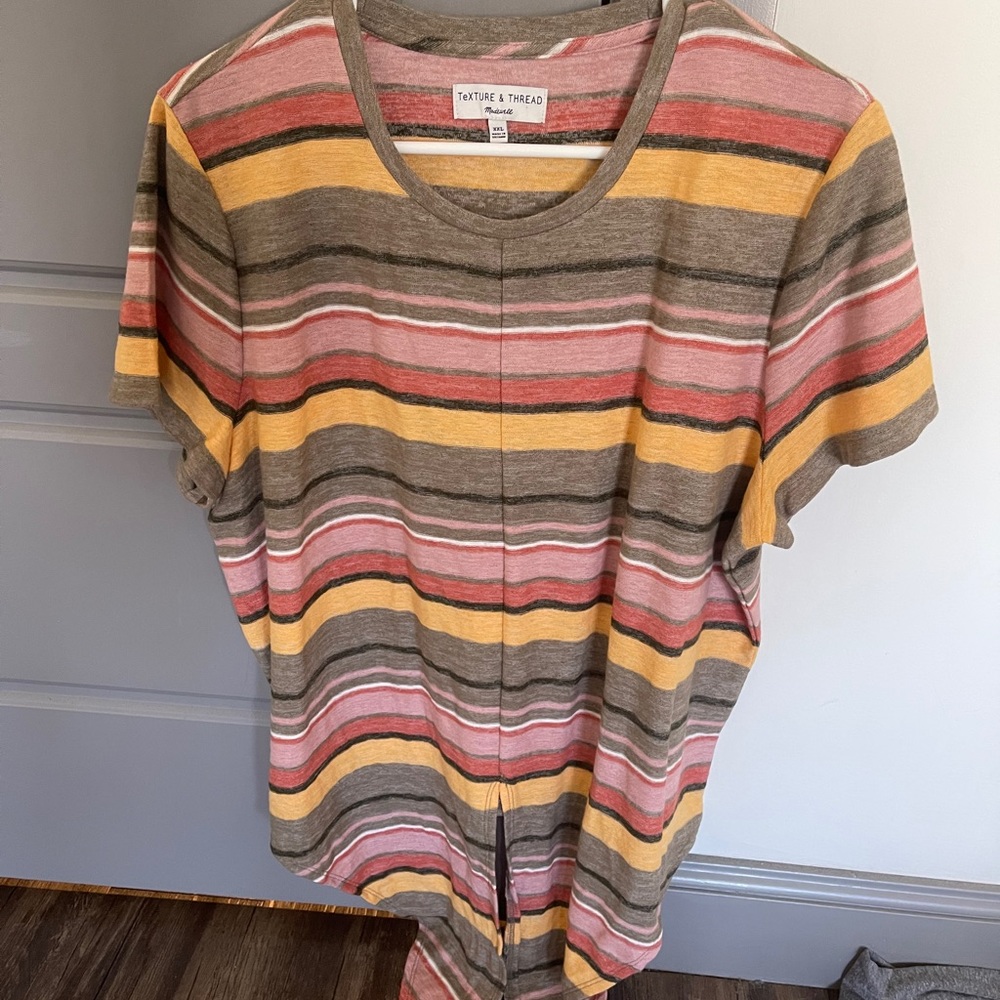 Texture And Thread Front Tie Top - image 1